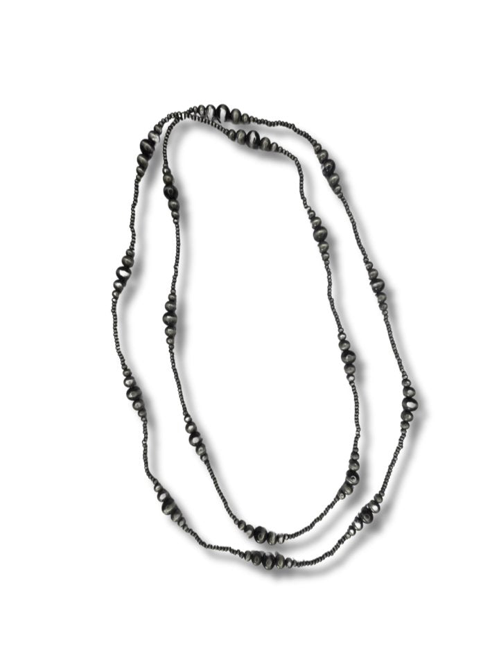 Bunk Navajo Style Pearl Layer Fashion Necklace