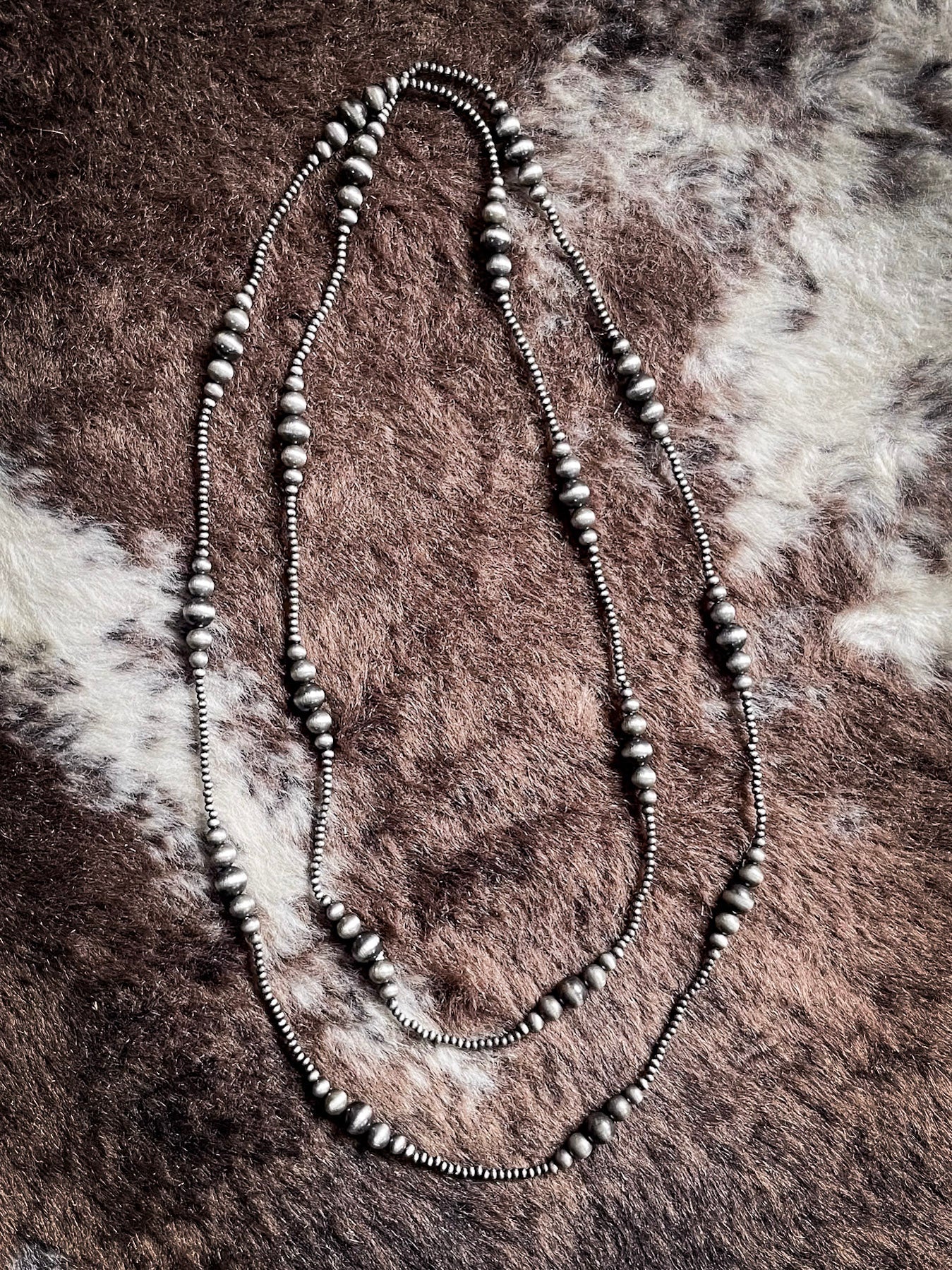 Bunk Navajo Style Pearl Layer Fashion Necklace