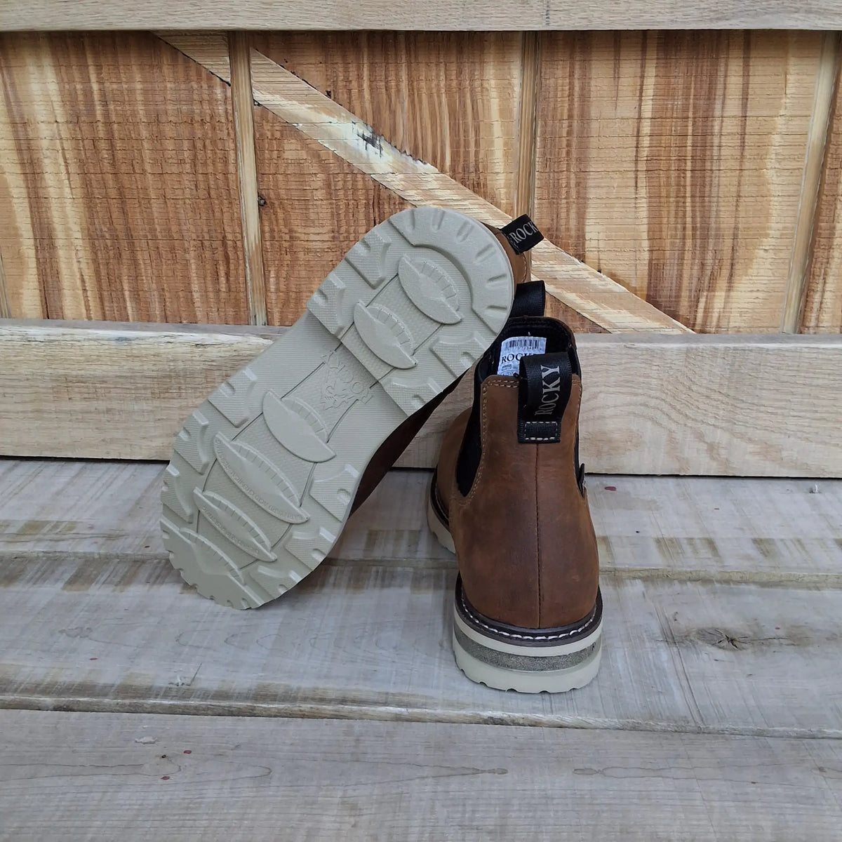 Rocky Mens Grindstone XTR Chelsea Work Boots by Wild West Outfitters