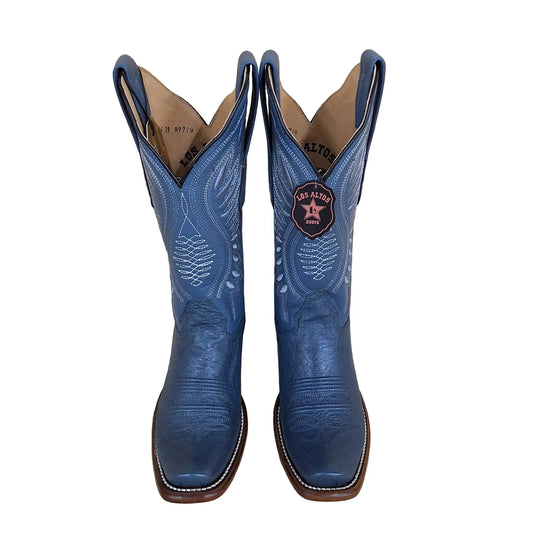 Los Altos Dubai Smooth Ostrich Blue jeans Womens Boots by King Exotic/ Los Altos