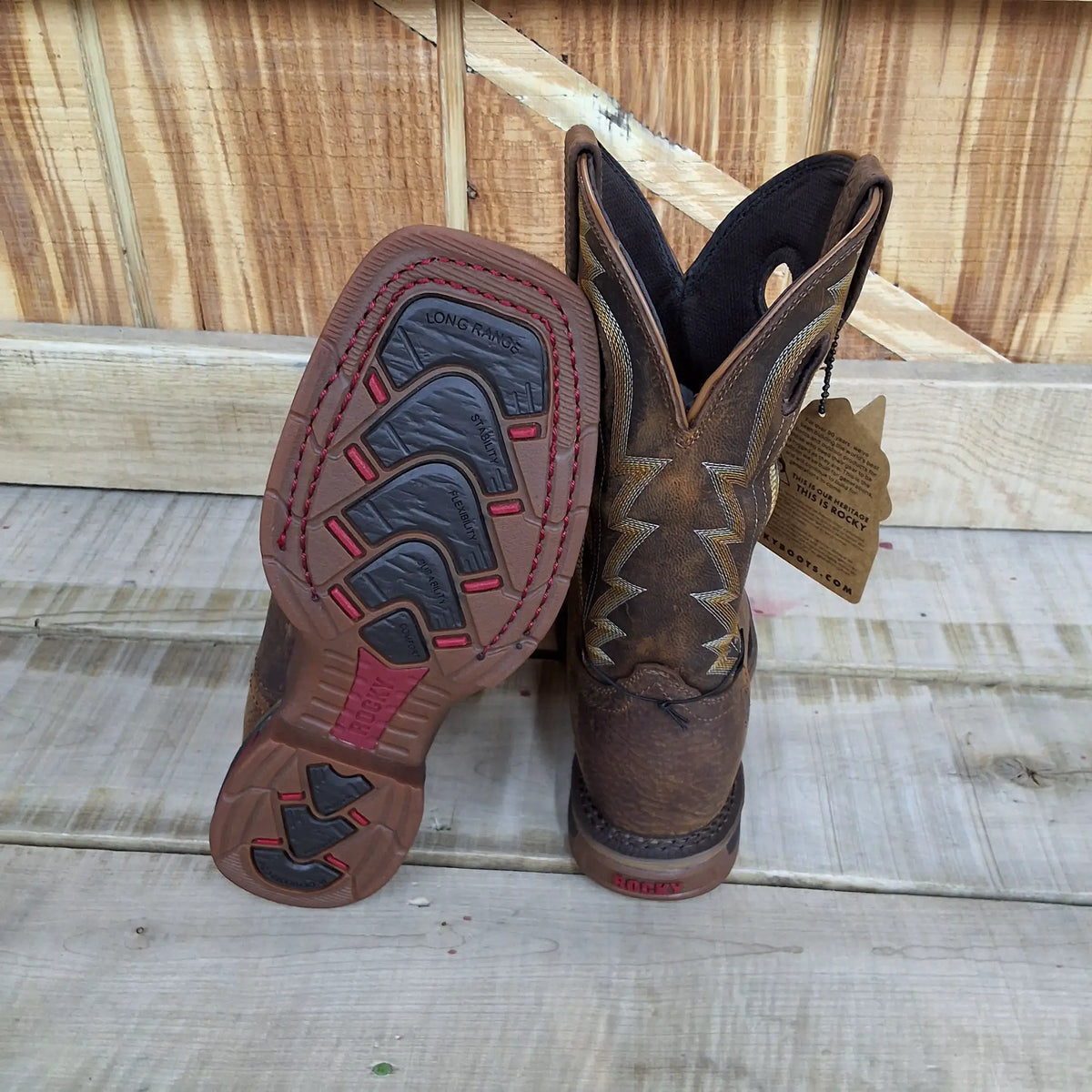 Rocky Long Range Work Boots by Wild West Outfitters