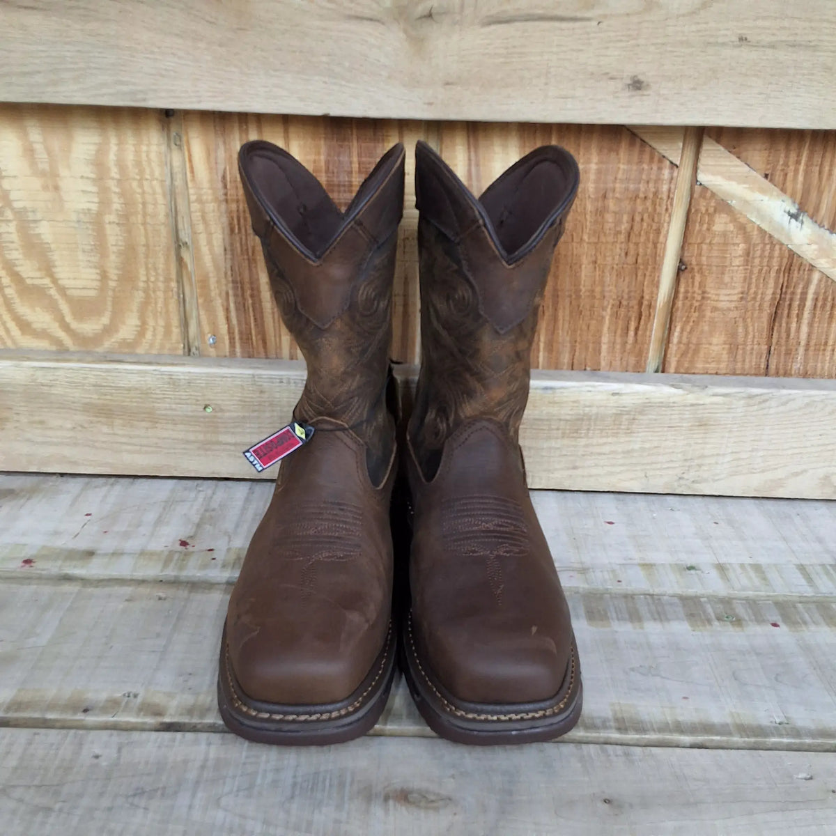 Rocky Mens Iron Skull Work Boots Composite Toe by Wild West Outfitters