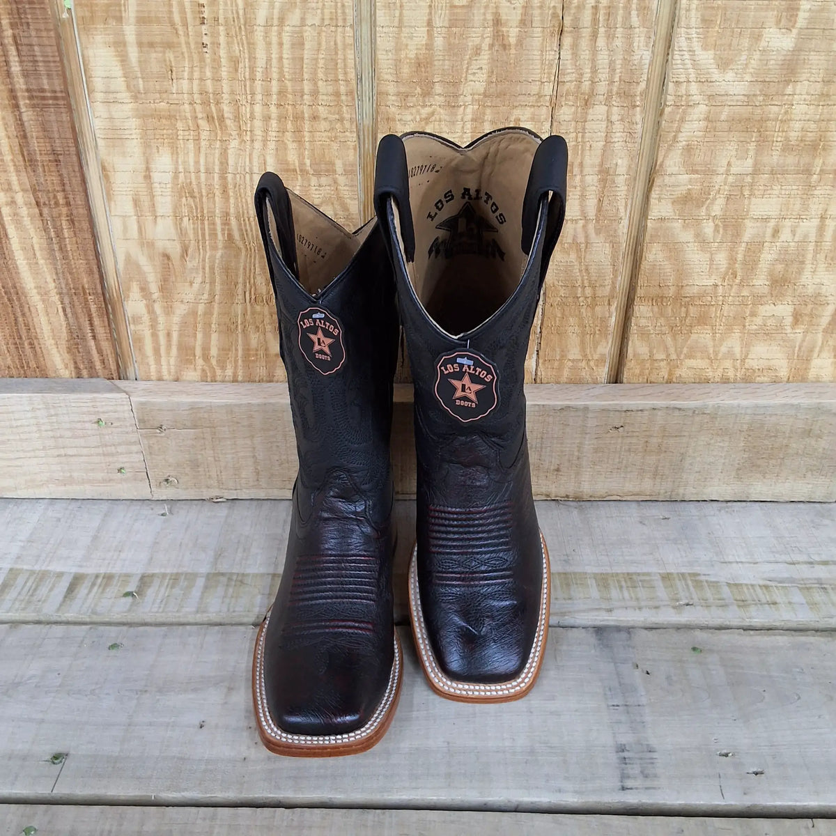 Los Altos Black Cherry Smooth Ostrich SQ Exotic by Wild West Outfitters