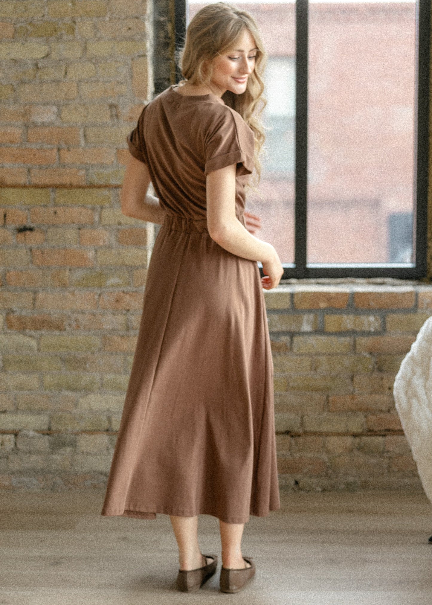 Casey Cap Sleeve Midi Dress