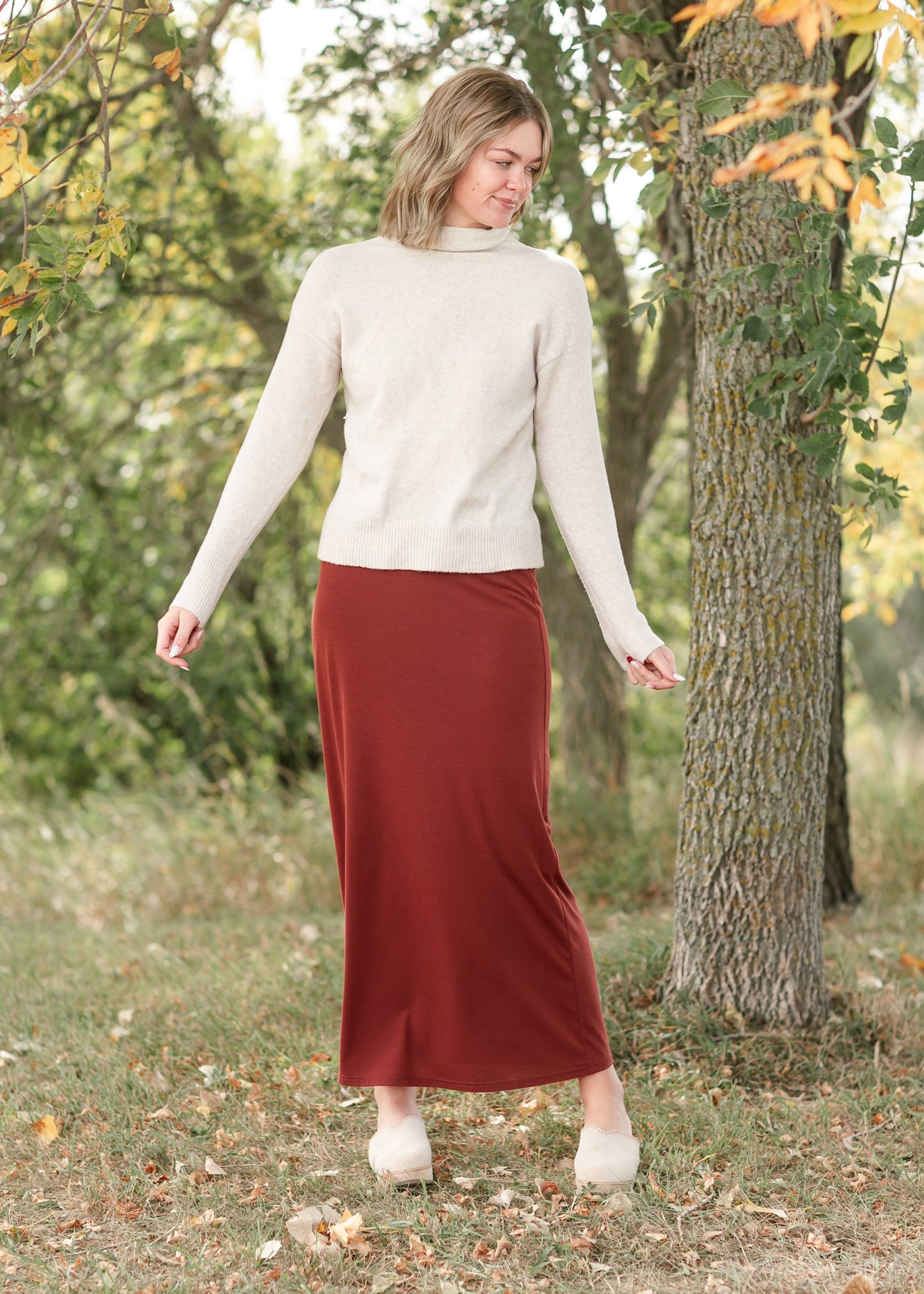 Clarise Premium Knit Maxi Skirt