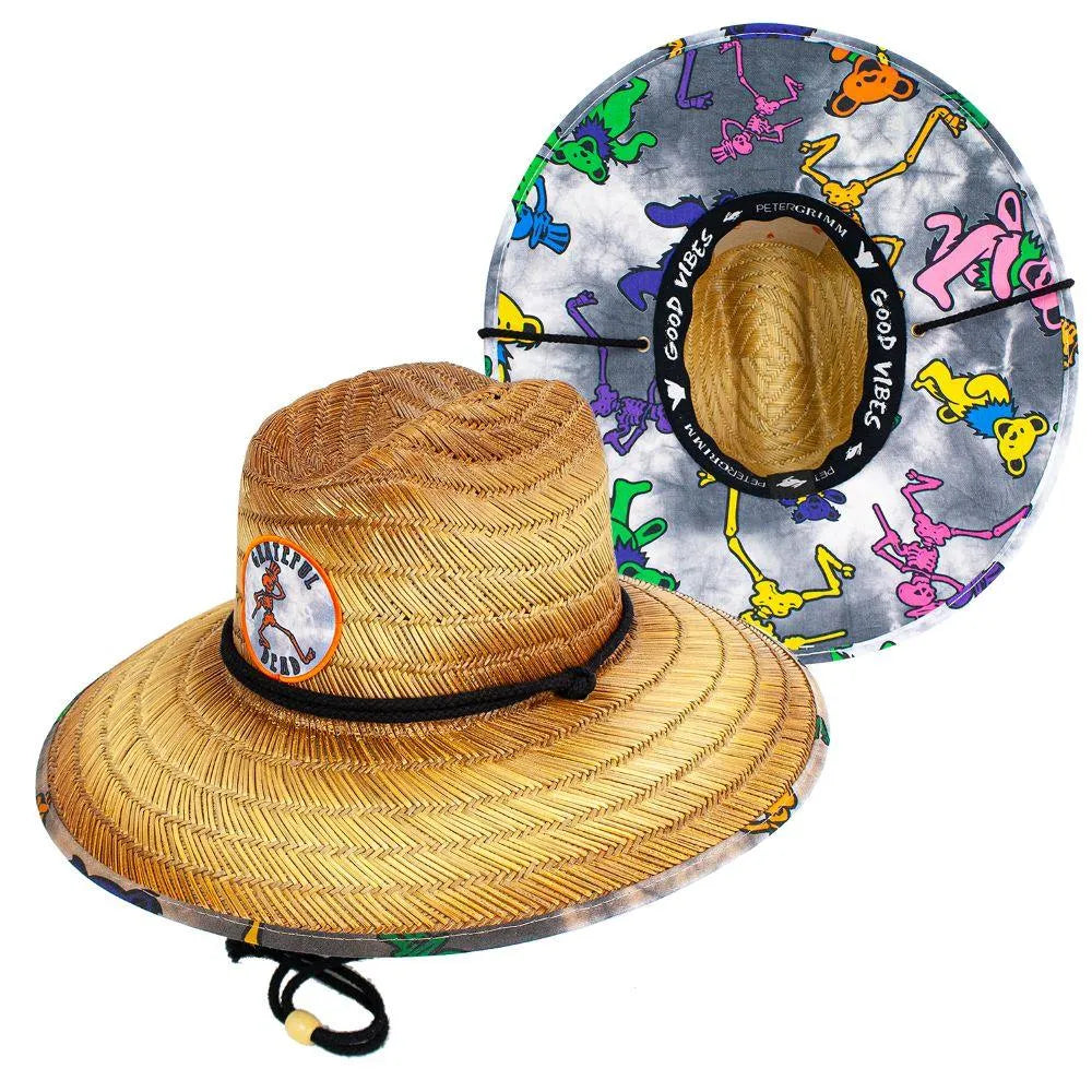 Peter Grimm Grateful Dead Friendly Lifeguard - Rye Straw Lifeguard Hat