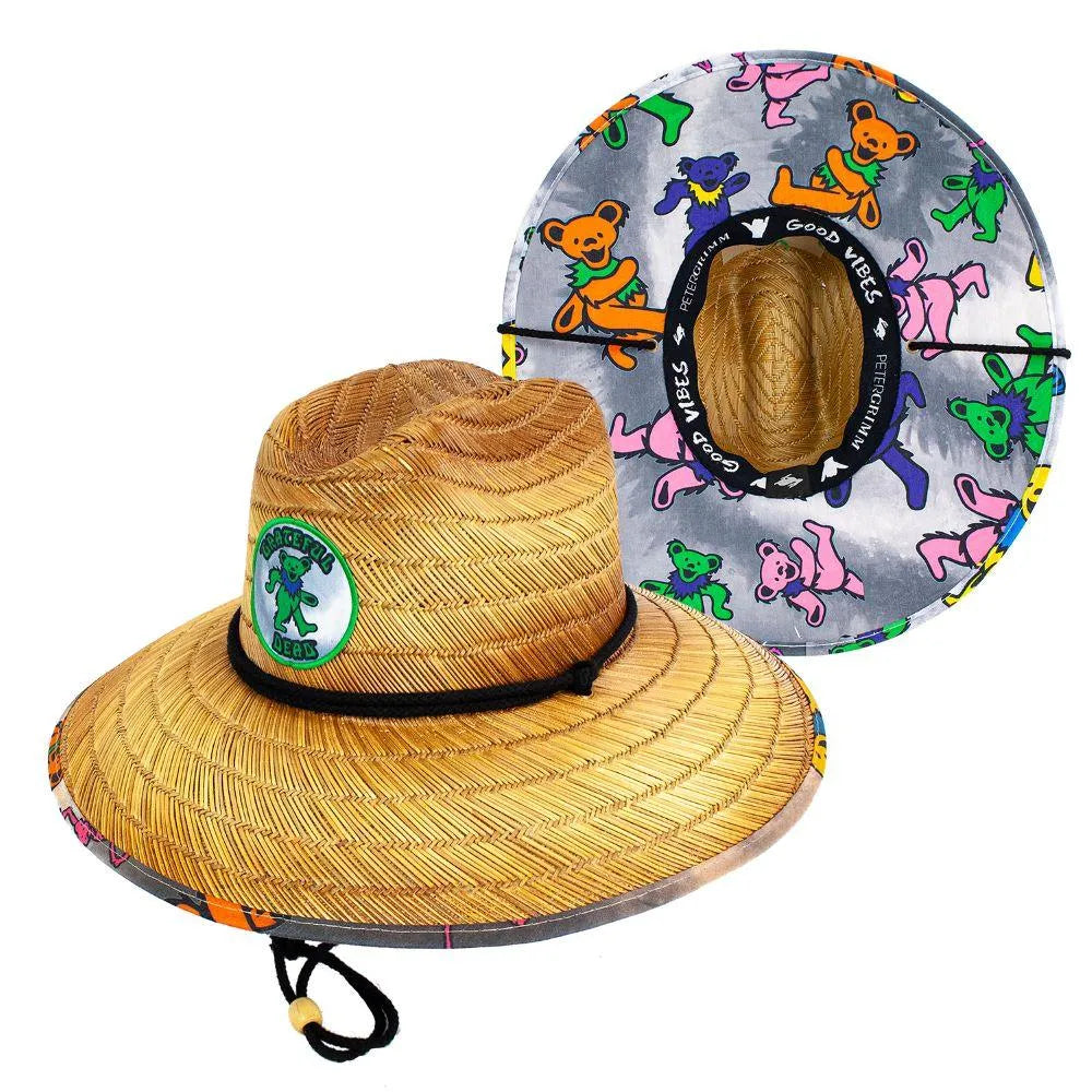 Peter Grimm Grateful Dead Sugar - Rye Straw Lifeguard Hat