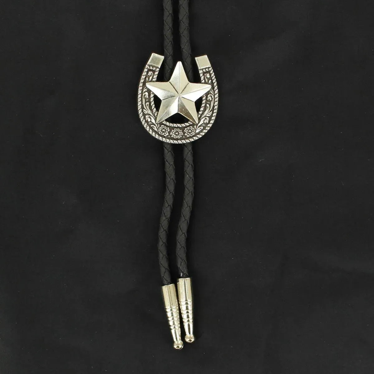 Double S Star Horseshoe - Bolo Tie