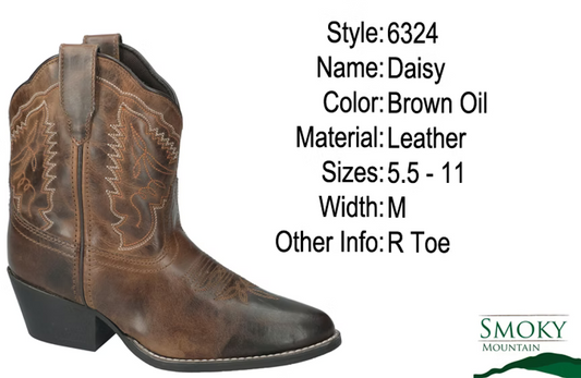 Women's Low Cut Daisy Pattern Smoky Mountain