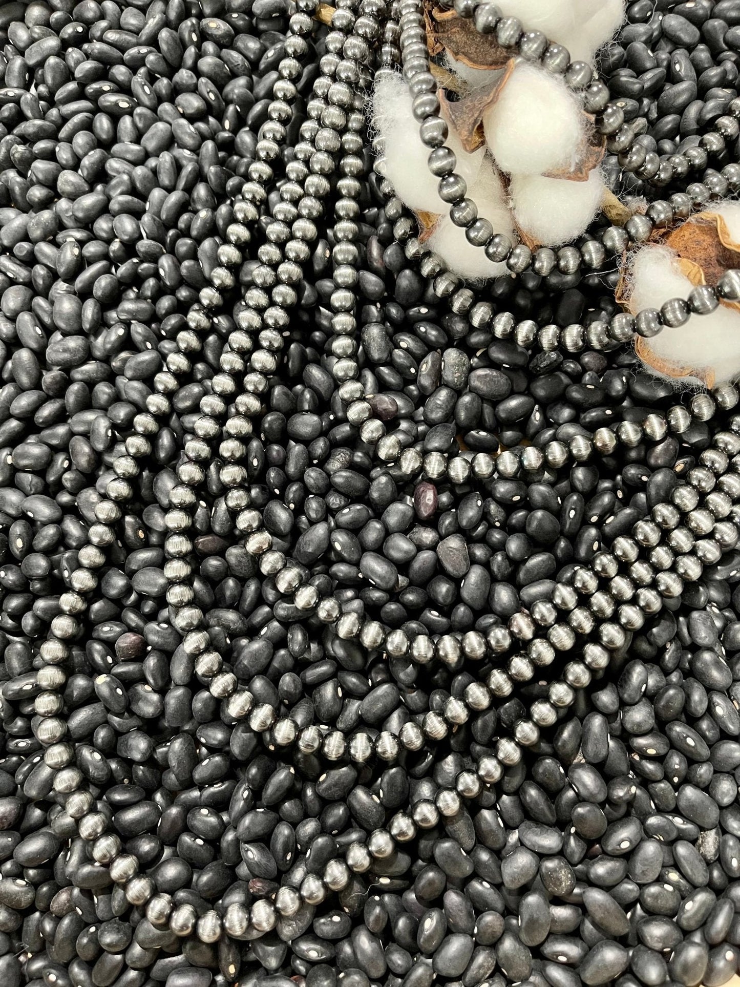 Gatton Navajo Style Pearl Layer Fashion Necklace