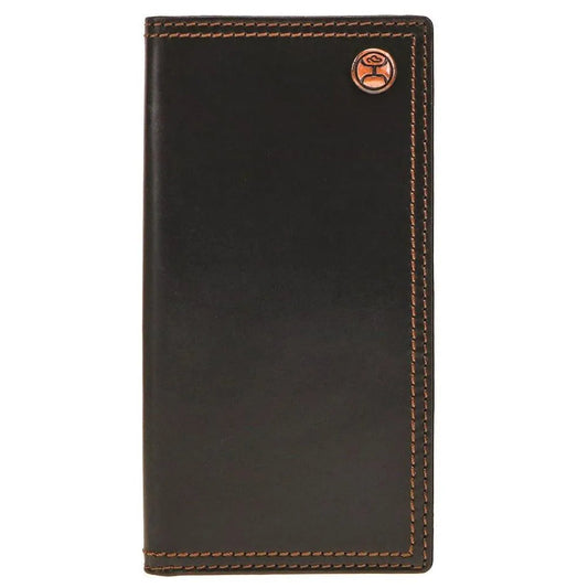 HOOey Smooth Double Stitch Edge (Black) - Men's Rodeo Wallet