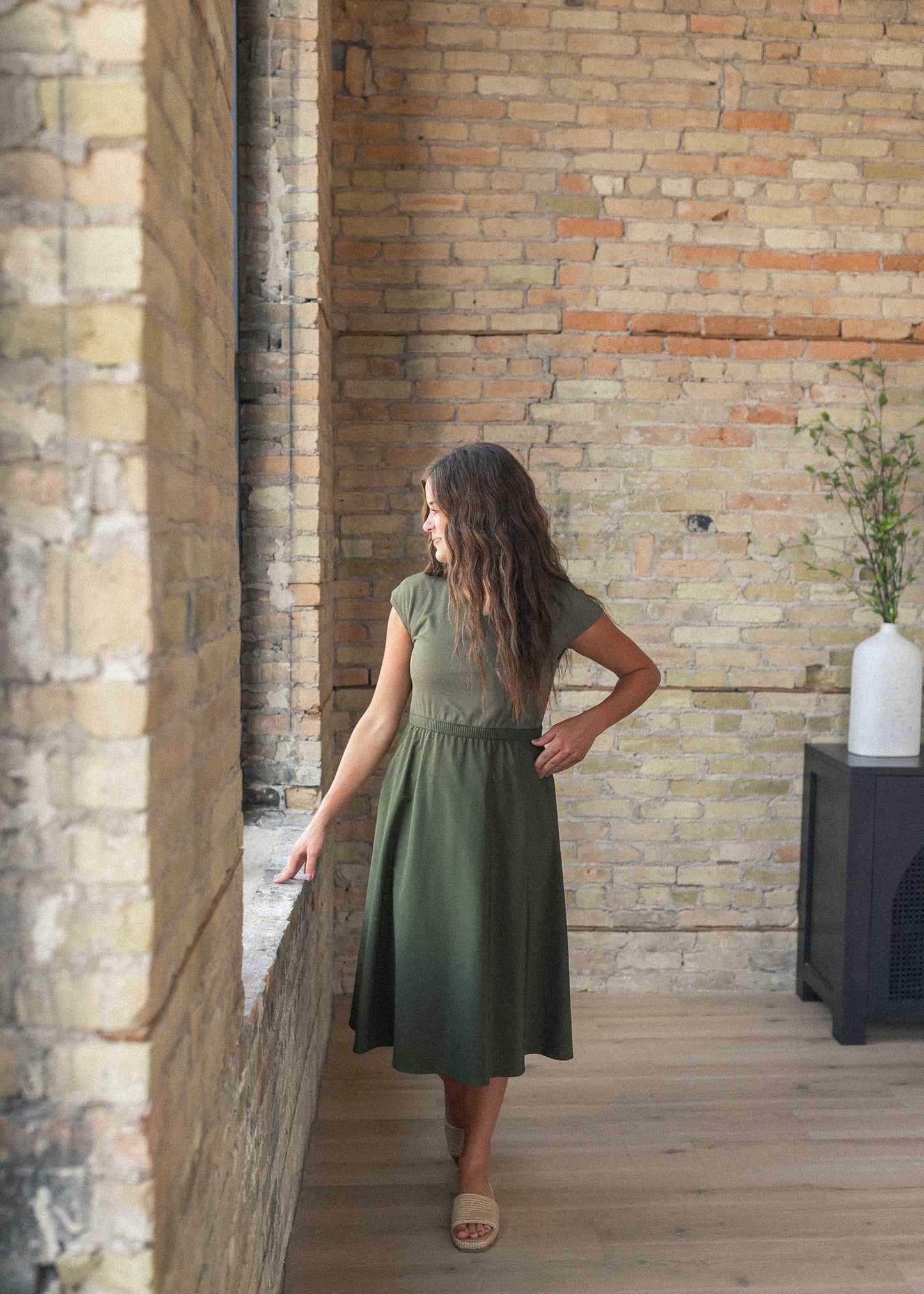 Kate Cap Sleeve Midi Dress