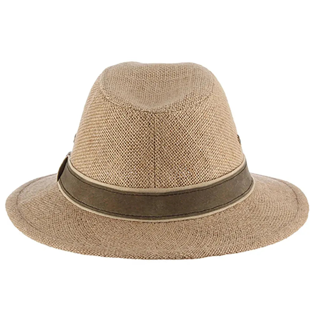 Dorfman Pacific Onshore - Hemp Straw Outback Fedora Hat