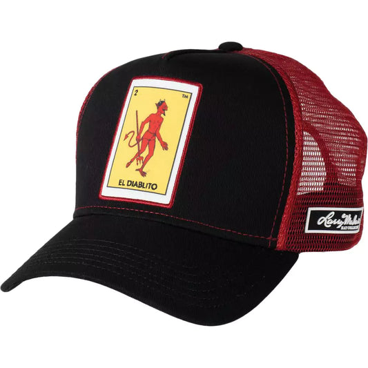 Larry Mahan's La Loteria El Diablito (Black/Red) - Trucker Cap