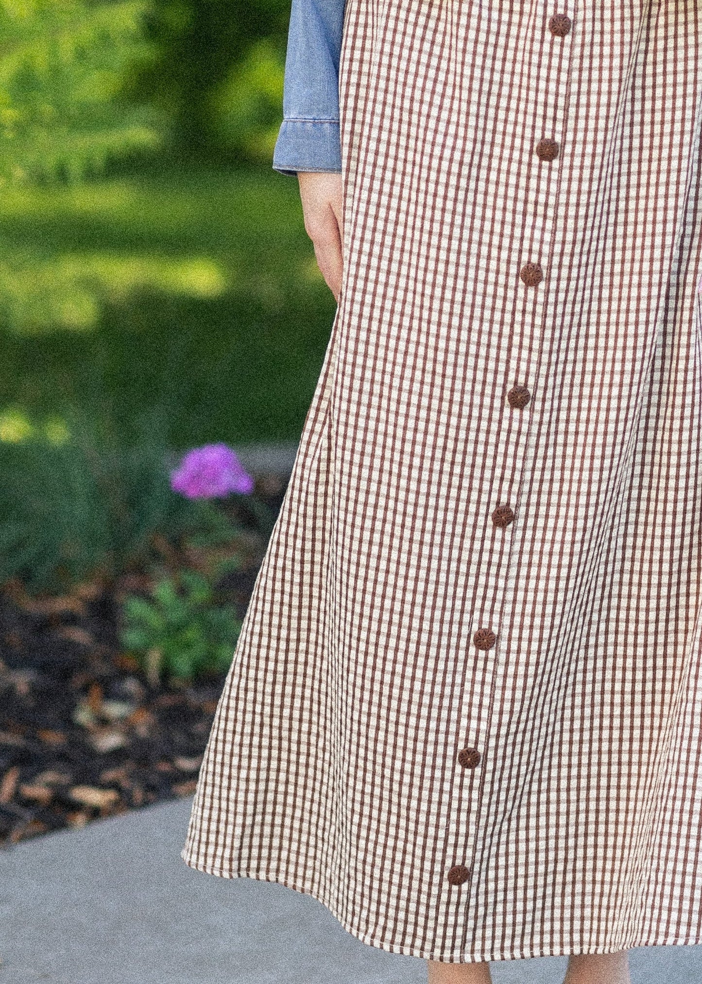 McKenna Gingham Maxi Skirt