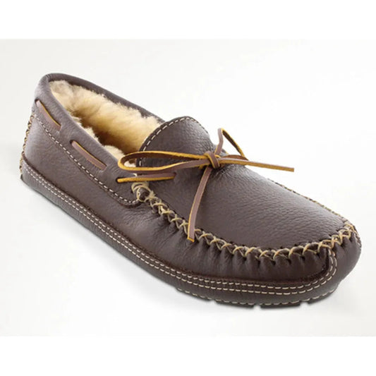 Minnetonka Sheepskin Moose Slipper - Mens Slippers