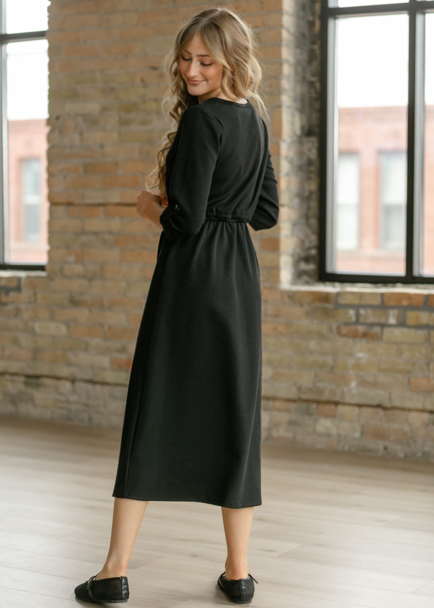 Monica Tie Waist Midi Dress - FINAL SALE