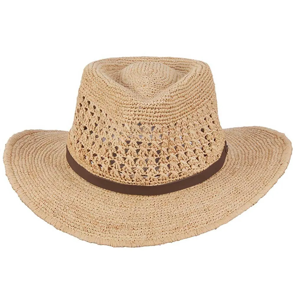 Scala Puerto- Straw Fedora Hat (Closeout)
