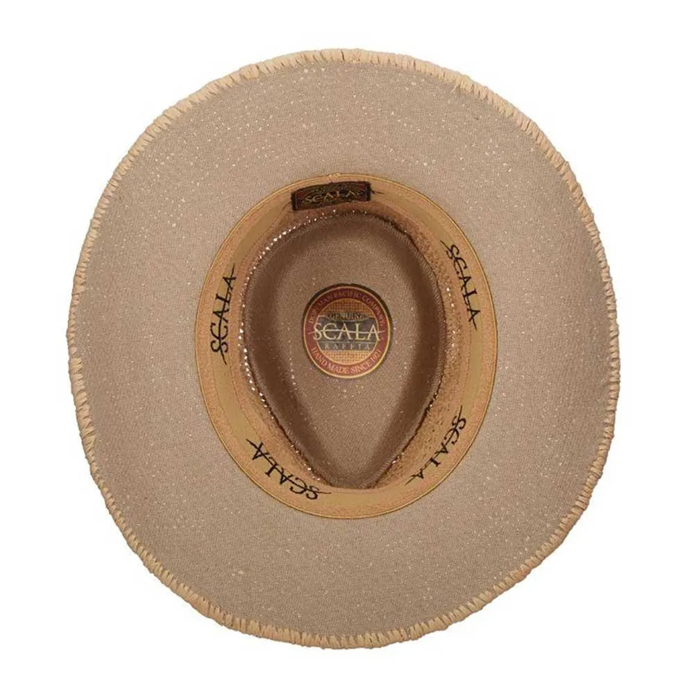 Scala Puerto- Straw Fedora Hat (Closeout)
