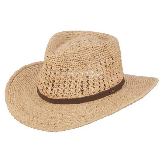 Scala Puerto- Straw Fedora Hat