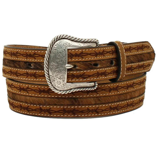 Nocona Badlands – Men's Hair-On Cowhide Leather Belt