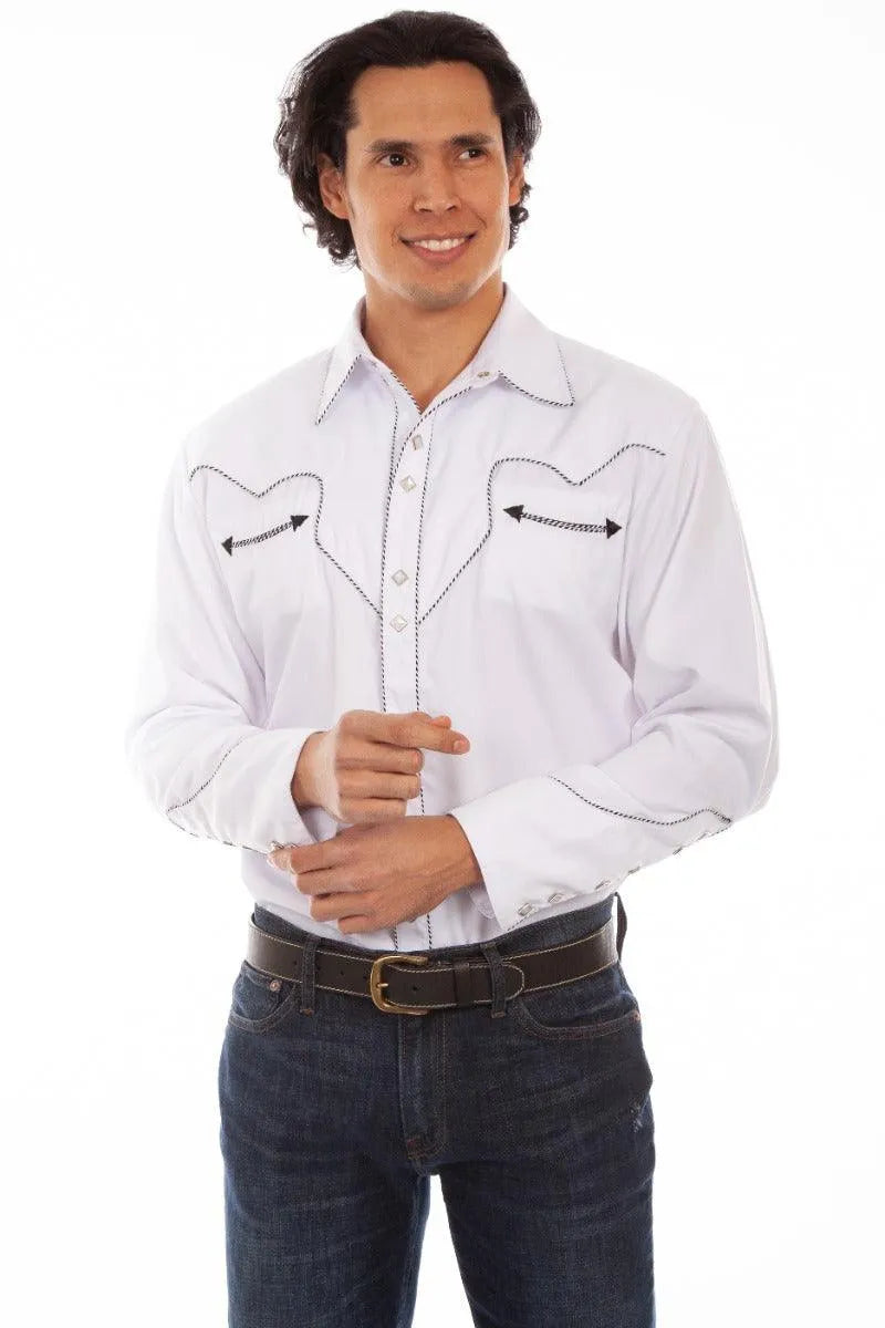 Scully Candy Cane - Men's Western Shirt