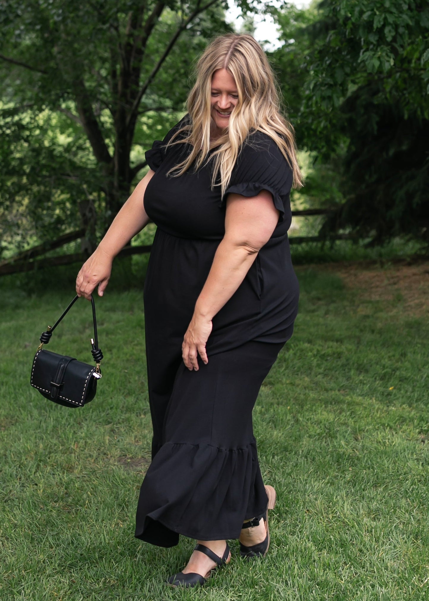 Amy Puff Sleeve Maxi Dress