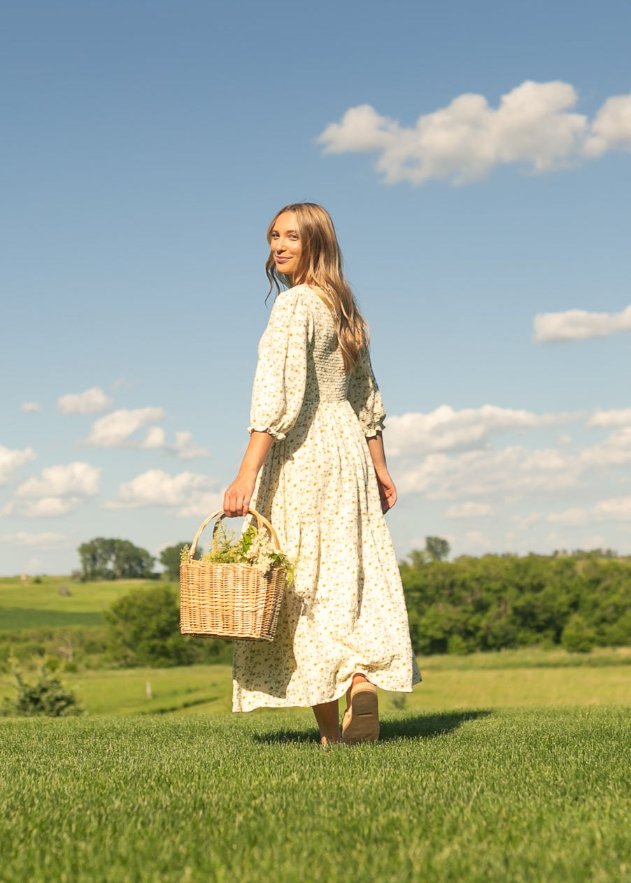 Flora Smocked Midi Dress