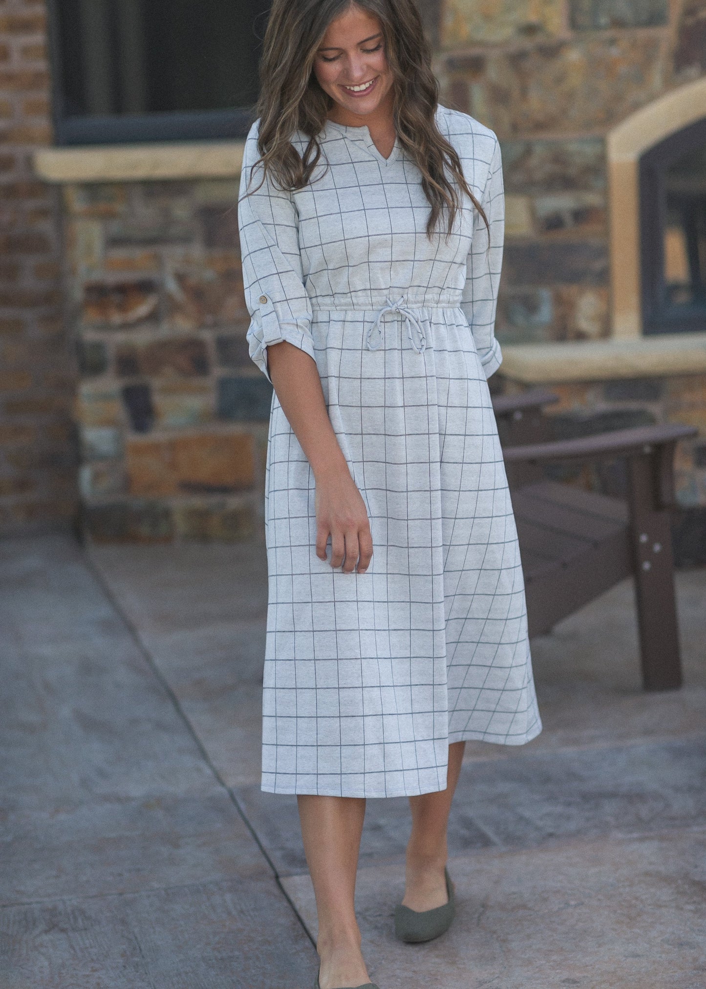 Monica Tie Waist Midi Dress