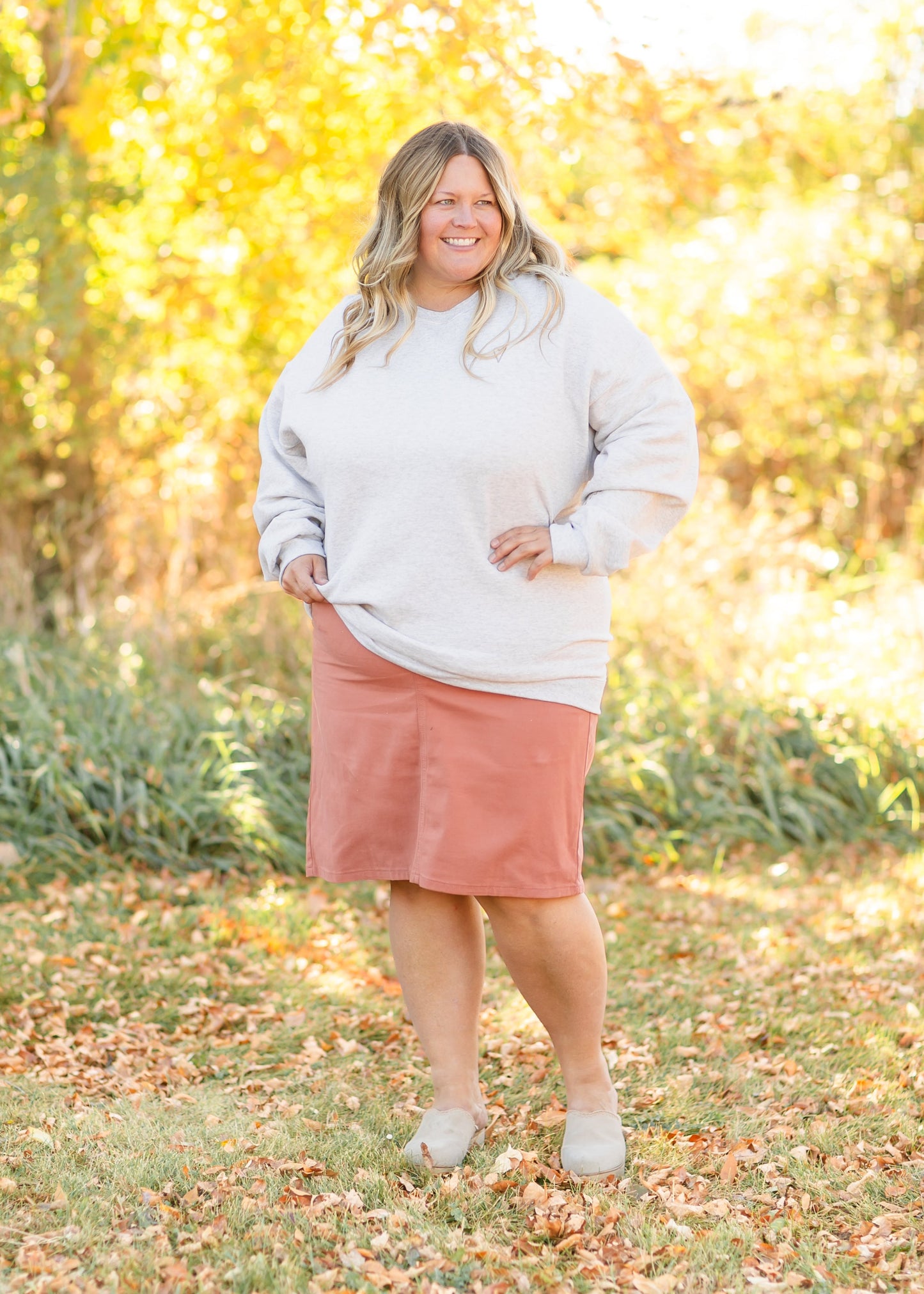 Remi Denim Midi Skirt