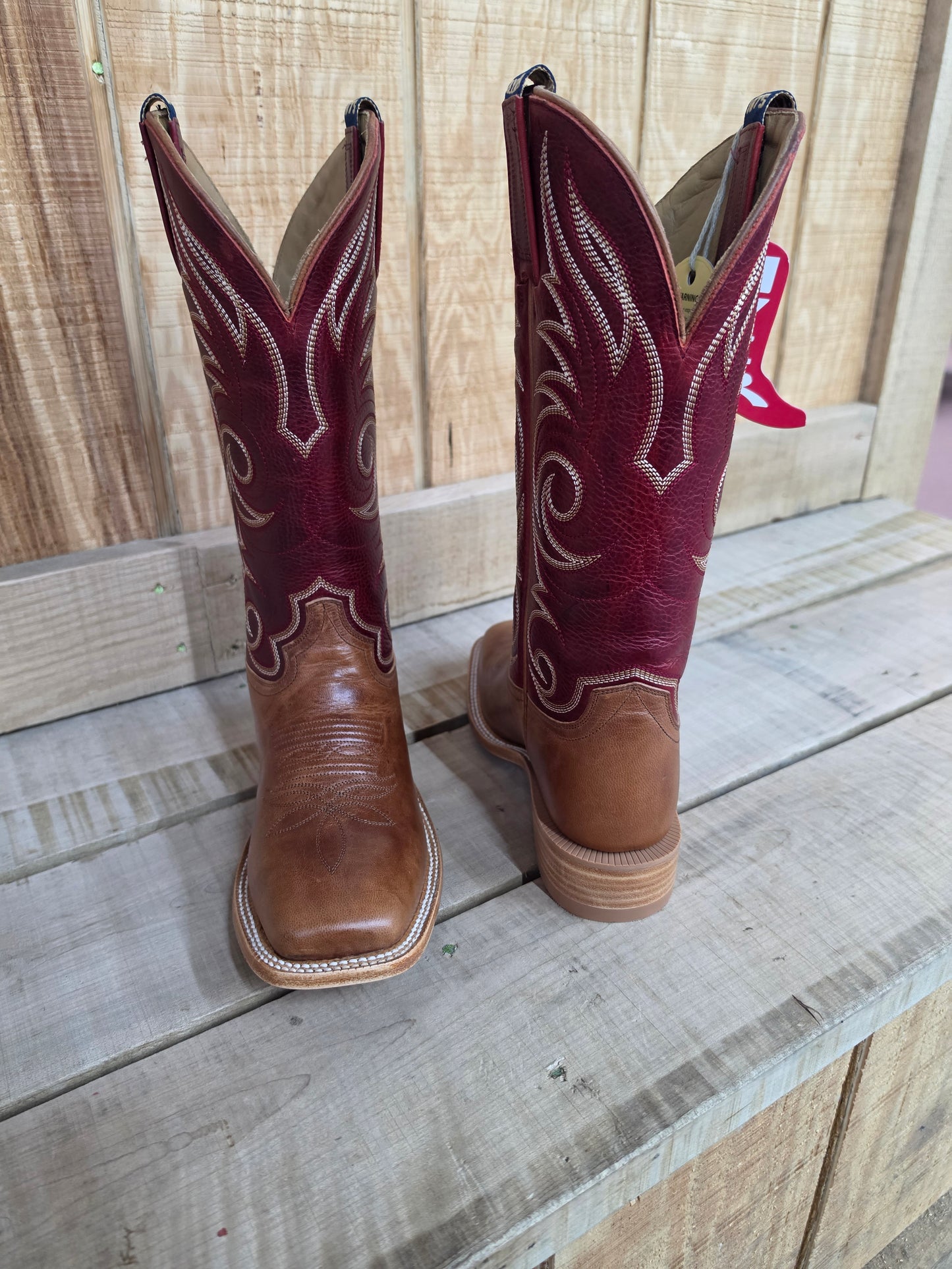 HYER SALINA Womens Western Boot 13 Inch Shaft Cutter Toe Leather Vamp Goat Top by Wild West Outfitters