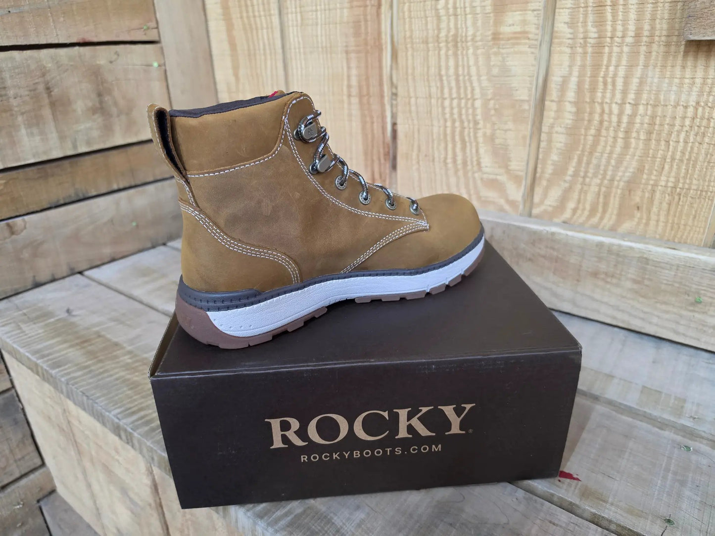 Rocky Rebound Wedge Waterproof Composite Toe Work Boot by Wild West Outfitters