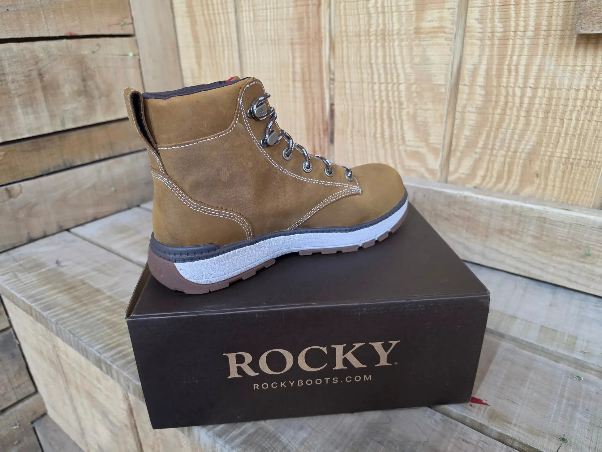 Rocky Rebound Wedge Waterproof Composite Toe Work Boot by Wild West Outfitters