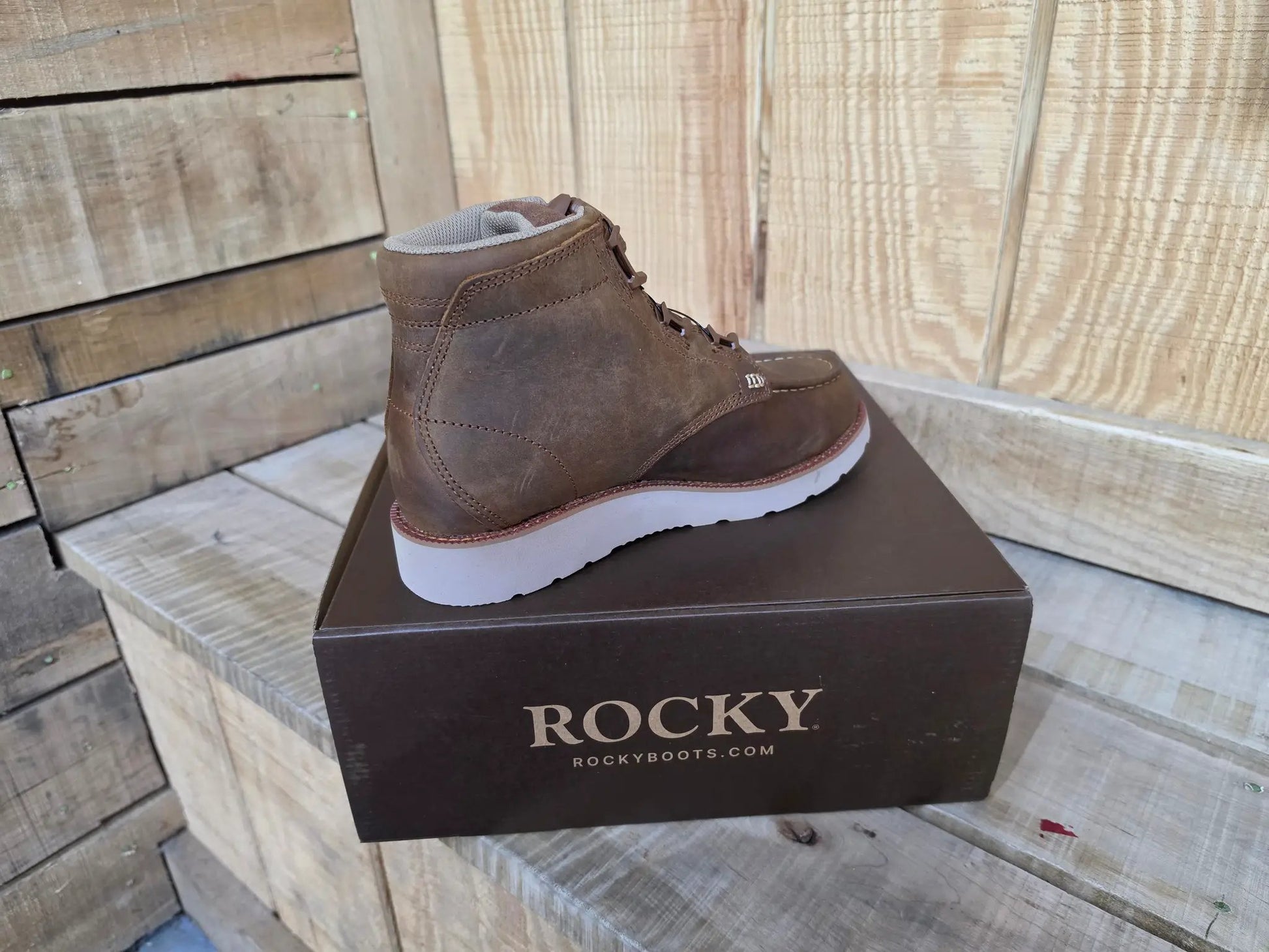 Rocky MonoCrepe Wedge BOA® Work Boot by Wild West Outfitters