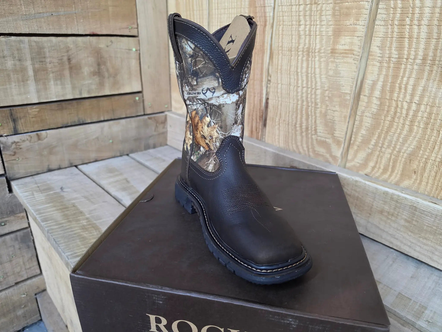 Rocky Big Kids' Ride FLX Waterproof Western Boot by Wild West Outfitters