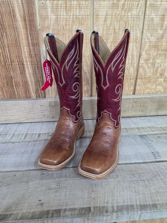 HYER SALINA Womens Western Boot 13 Inch Shaft Cutter Toe Leather Vamp Goat Top by Wild West Outfitters