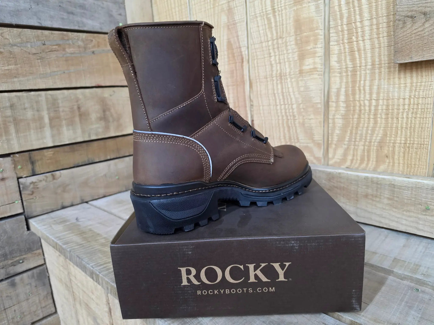 Rocky Rams Horn Composite Toe Logger Boot by Wild West Outfitters