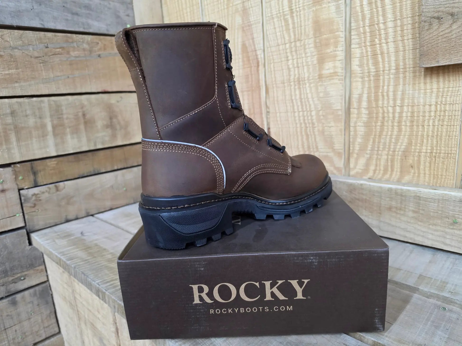 Rocky Rams Horn Composite Toe Logger Boot by Wild West Outfitters
