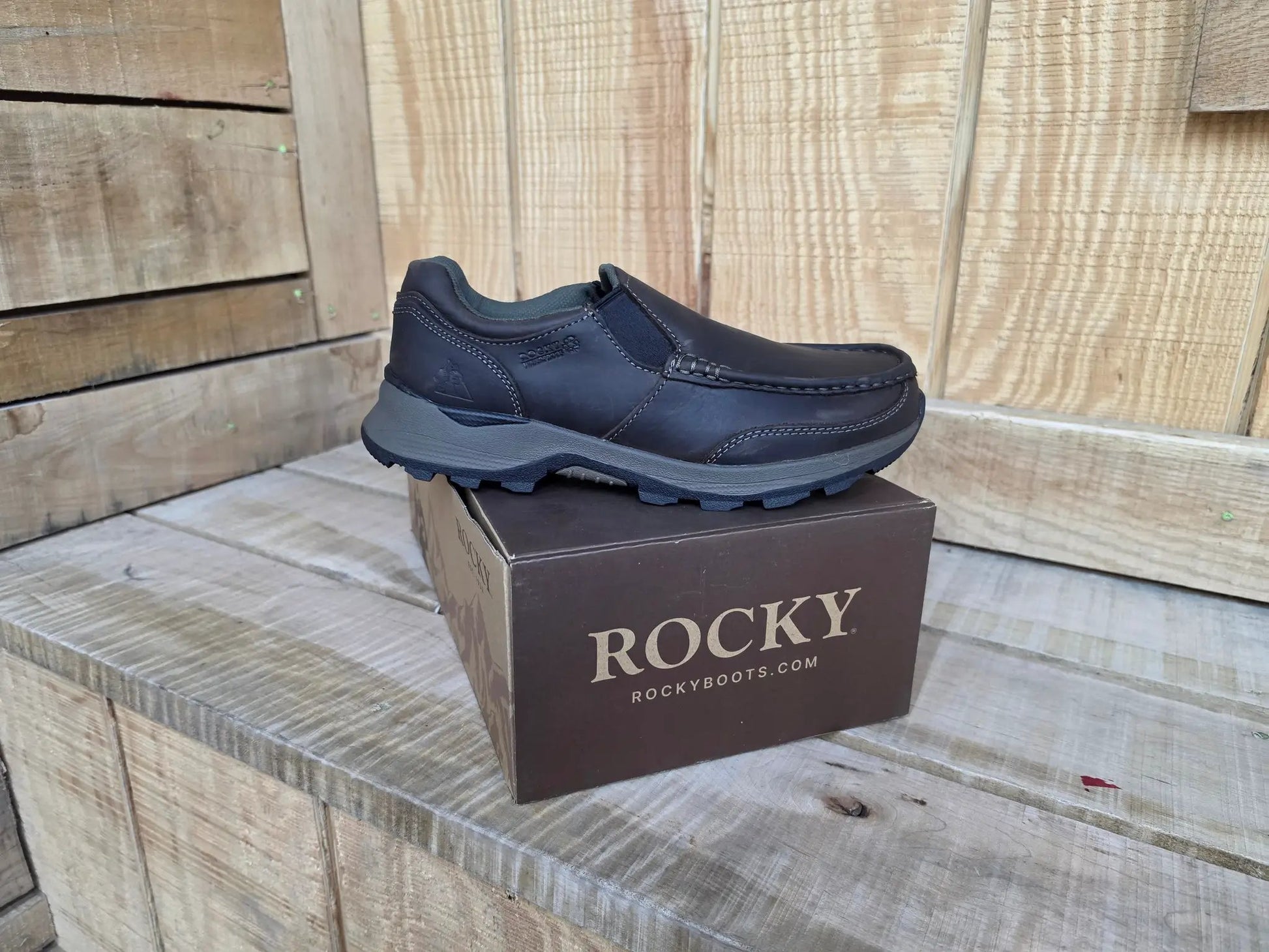 Rocky Trophy Series 3” Waterproof Slip-On Rugged Casual by Wild West Outfitters
