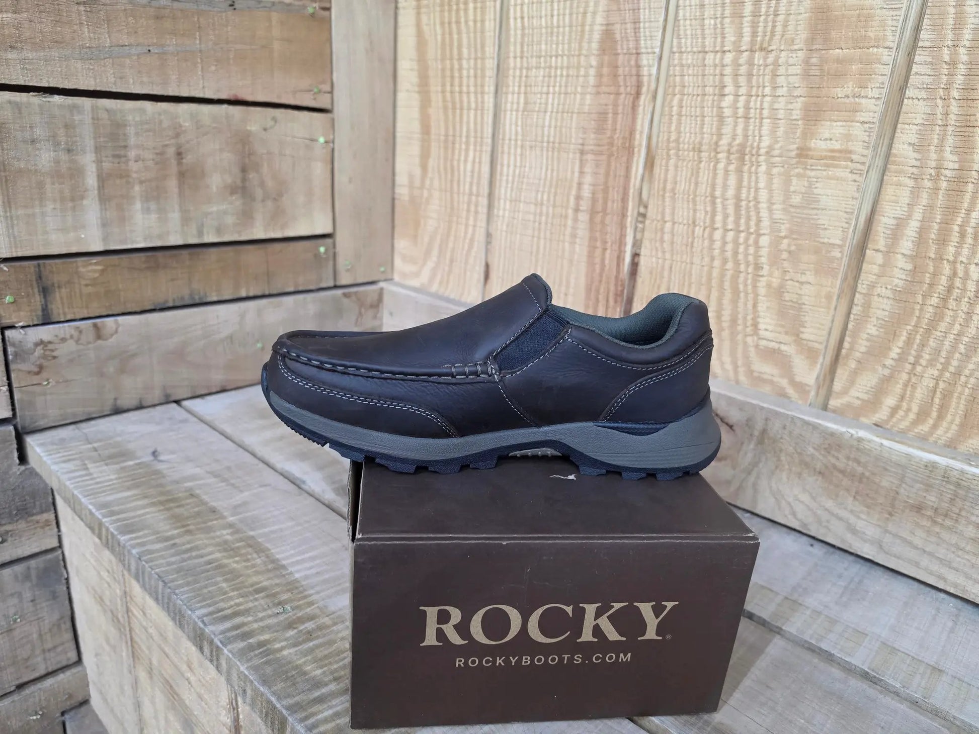 Rocky Trophy Series 3” Waterproof Slip-On Rugged Casual by Wild West Outfitters