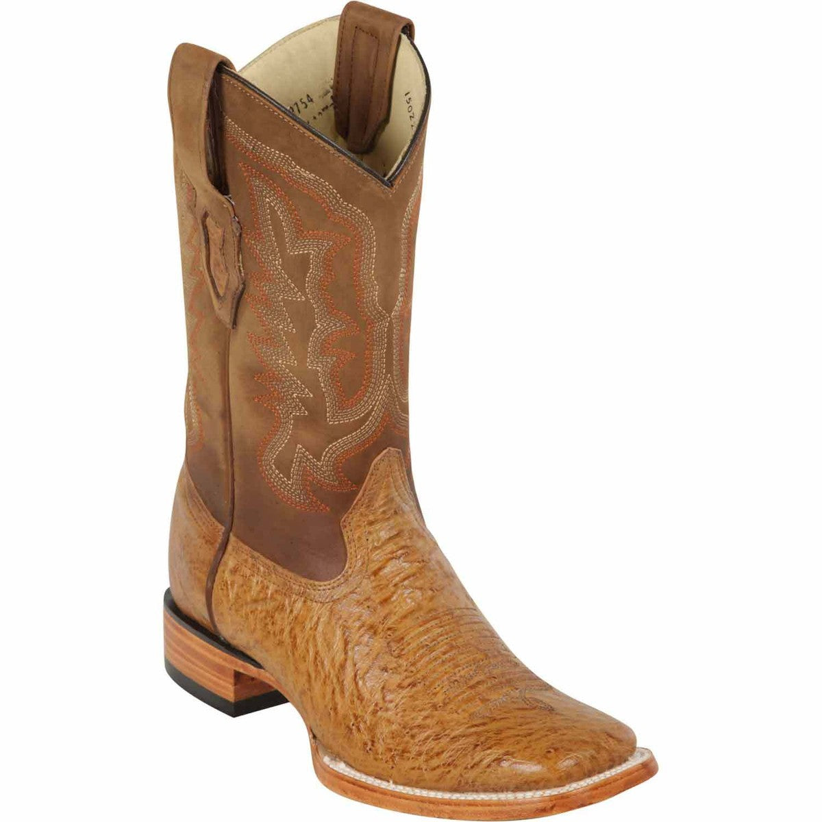 Exotic Los Altos Amber Smooth Ostrich Cowboy Boots