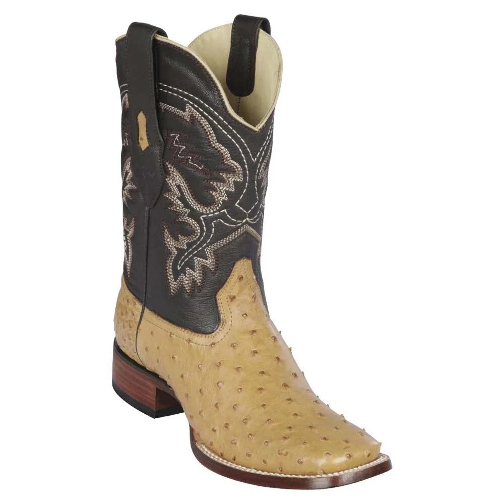 Exotic Los Altos Ostrich Paja Men’s Cowboy Boots