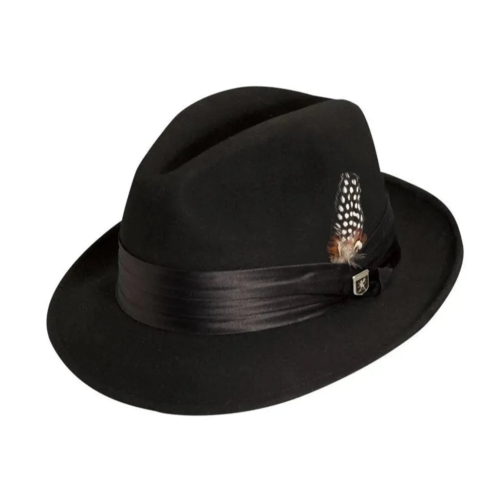 Stacy Adams Johnston - Soft Wool Felt Fedora Hat