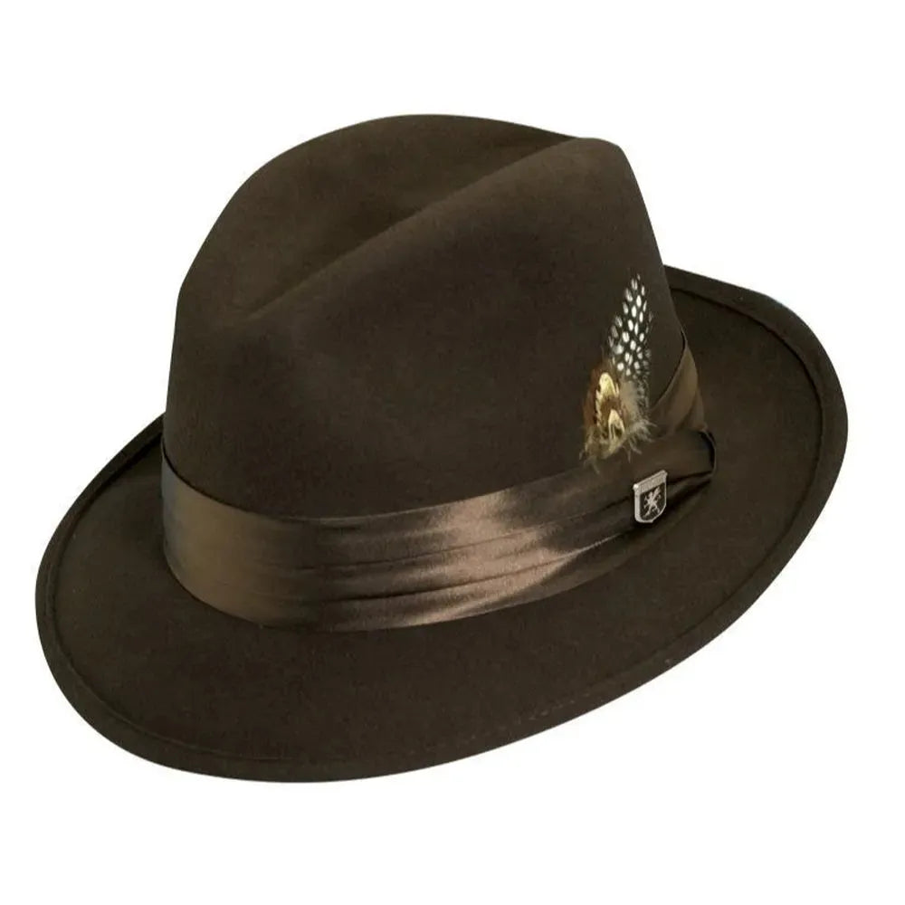 Stacy Adams Johnston - Soft Wool Felt Fedora Hat