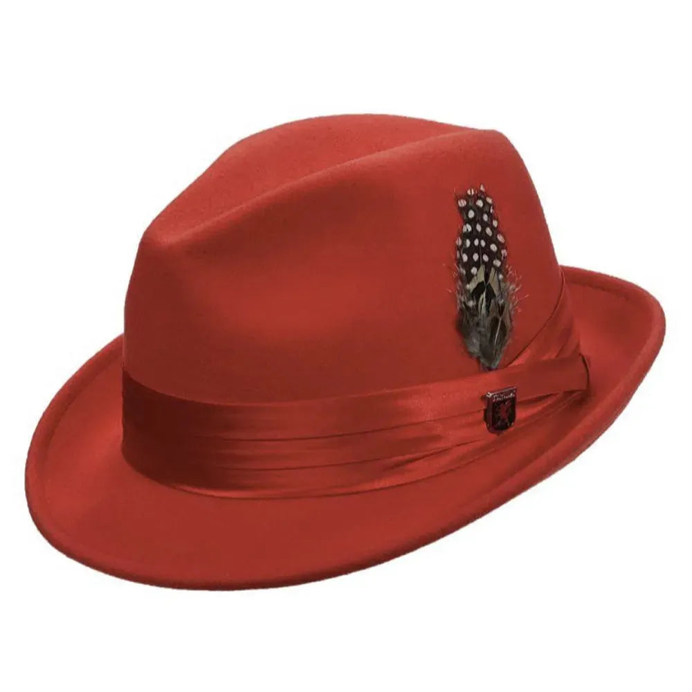 Stacy Adams Johnston - Soft Wool Felt Fedora Hat