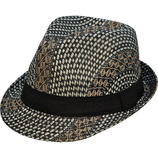 Deadwood Trading Domino - Straw Fedora Hat