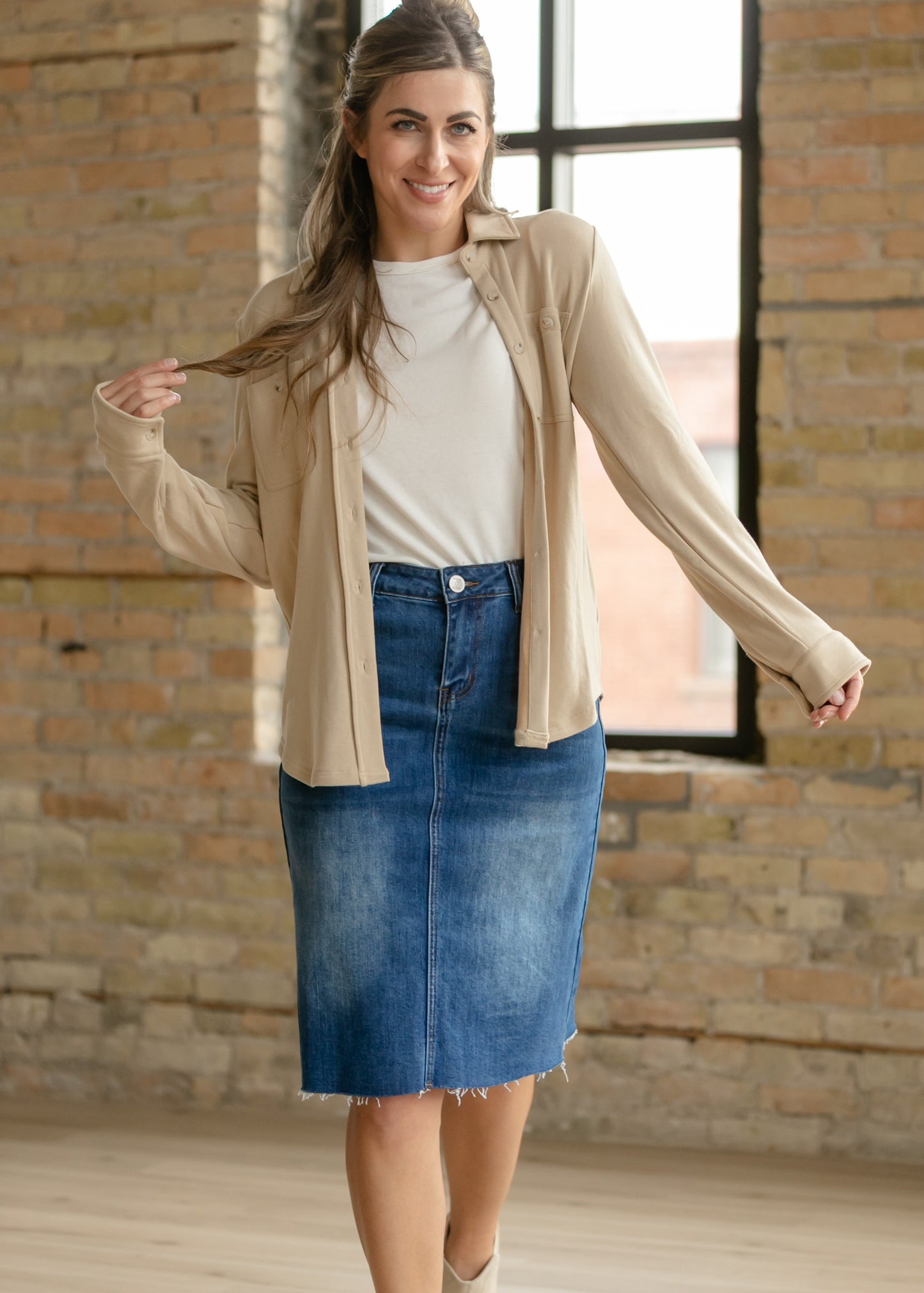 Taylor Ultra Soft Button Front Shirt - FINAL SALE