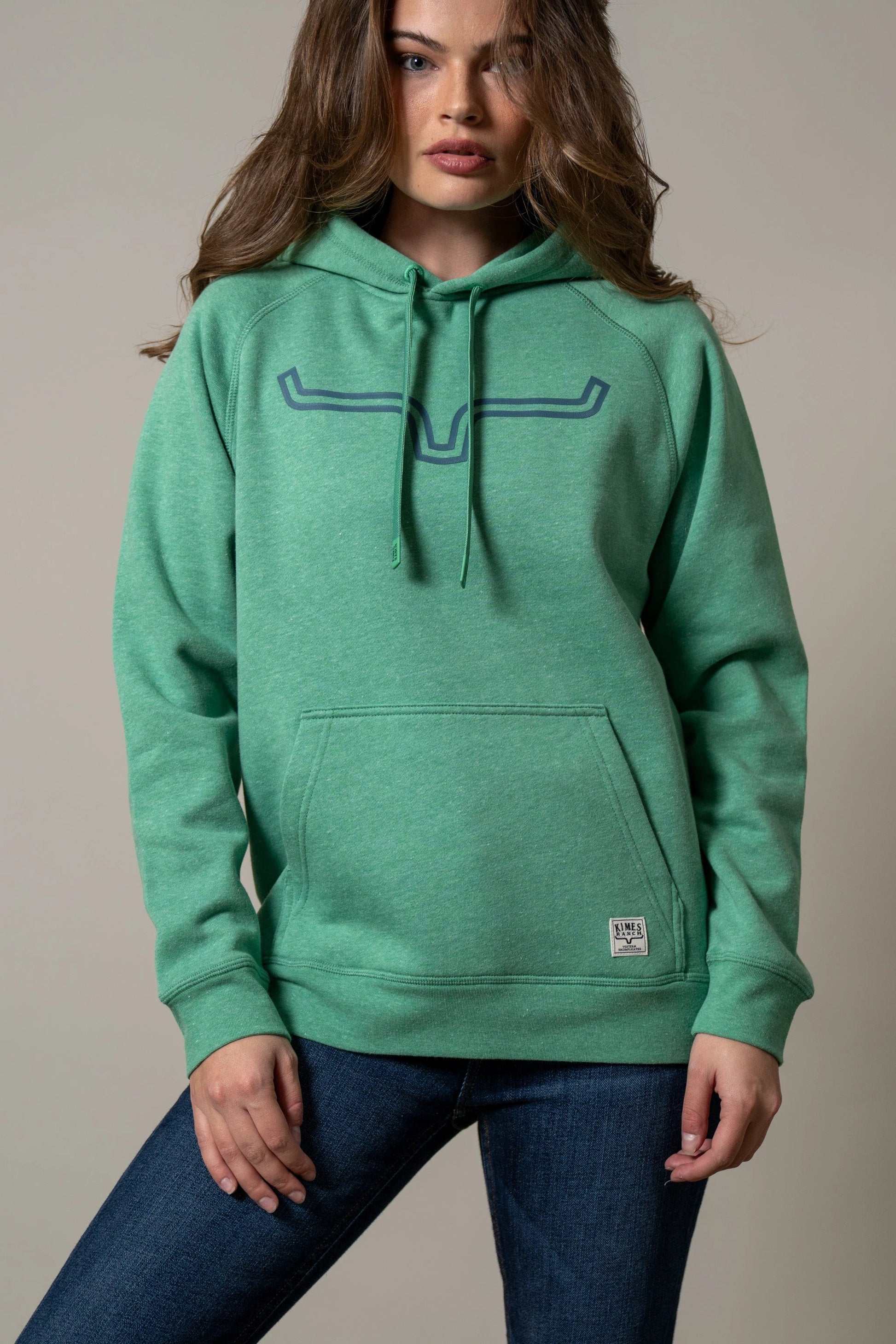 Kimes Ranch Outlier Kelly Green Hoodie by Wild West Outfitters