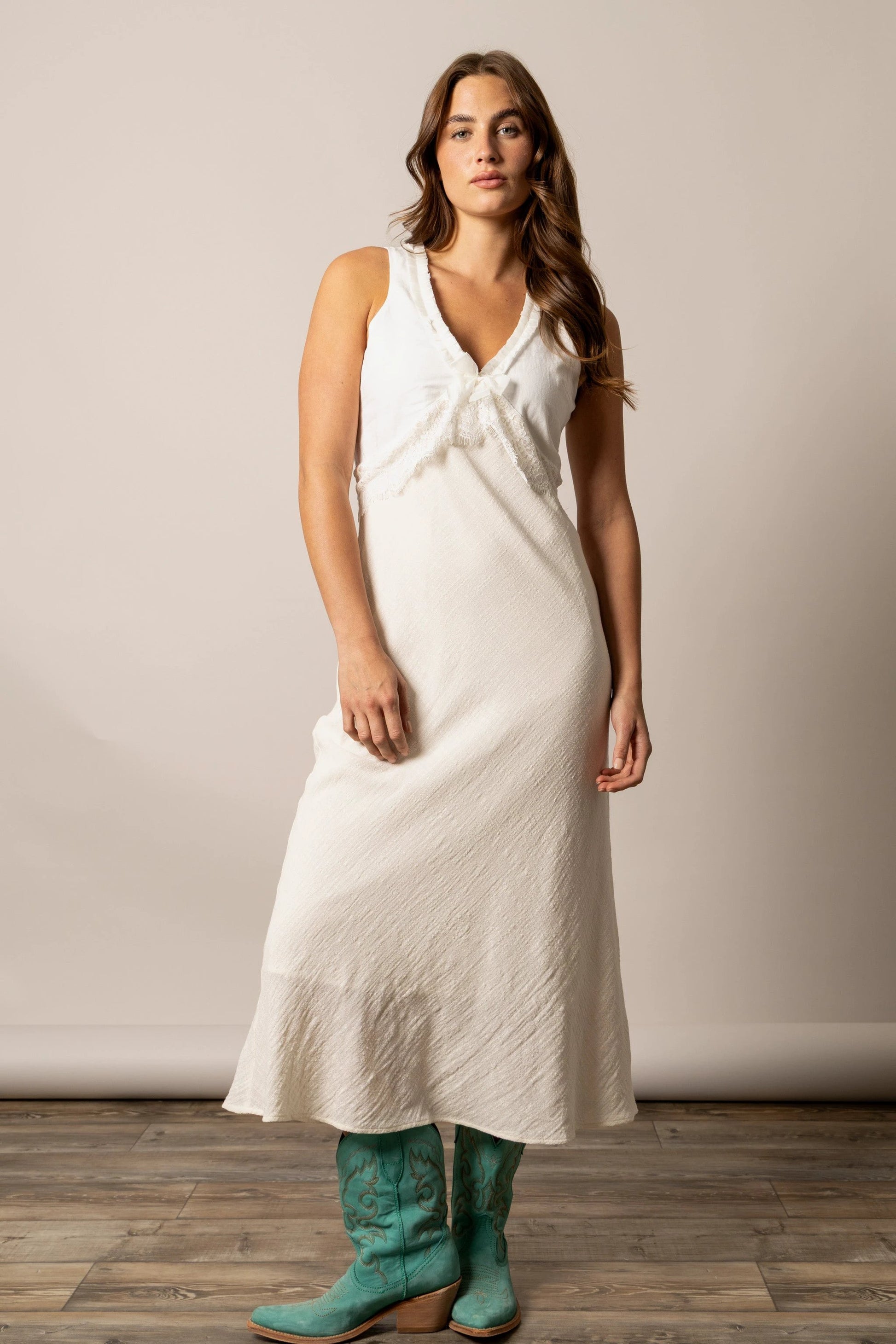 Kimes Ranch Francy Ivory Dress by Wild West Outfitters