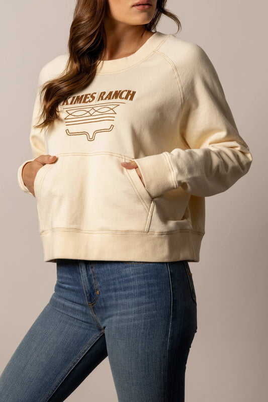 Kimes Ranch Lexie Cream Sweatshirt by Wild West Outfitters